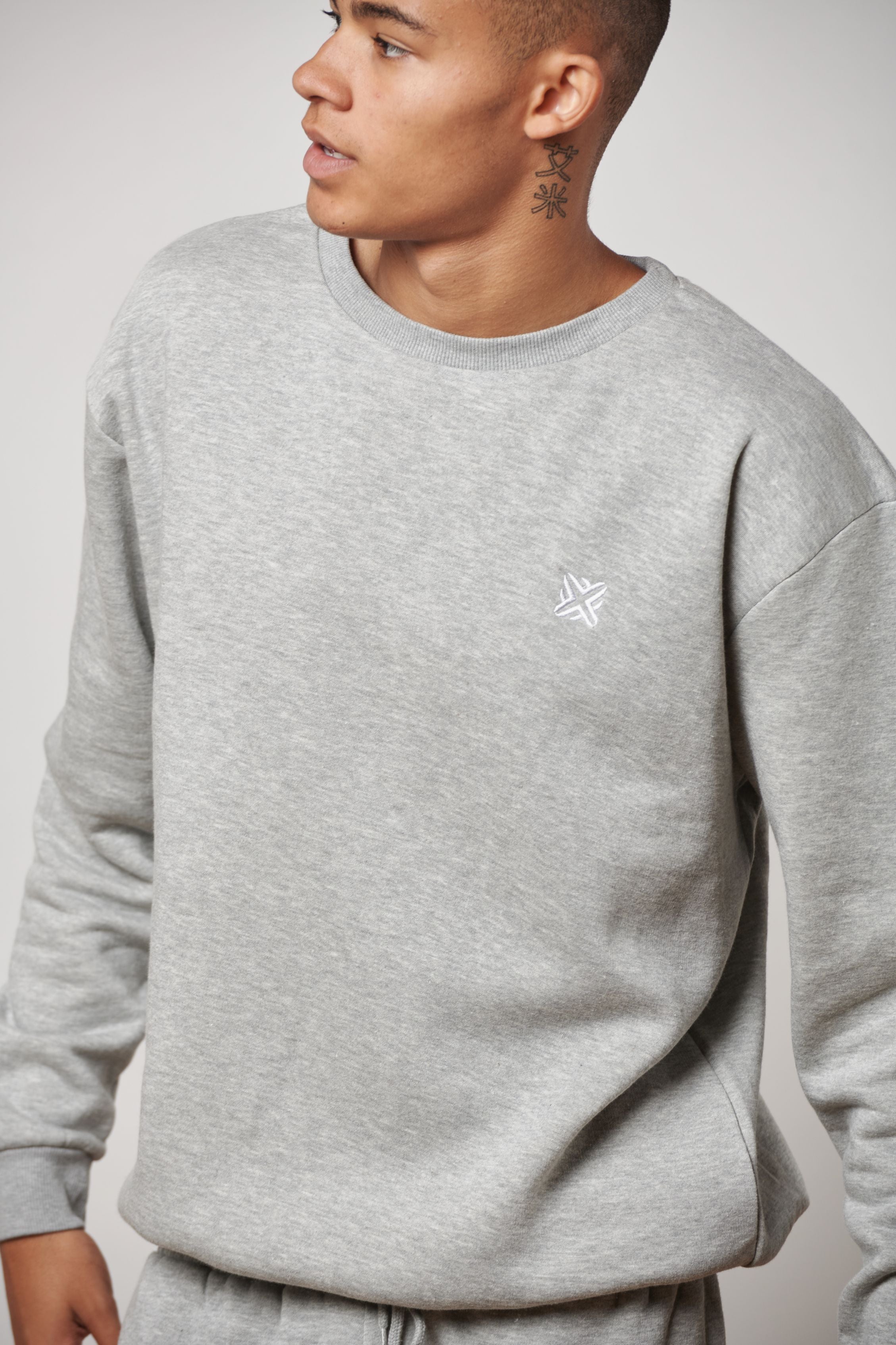 Virgil Regular Sweat Grey Marl
